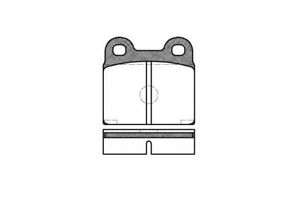 Комплект тормозных колодок, дисковый тормоз
