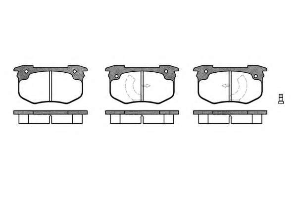 Комплект тормозных колодок, дисковый тормоз