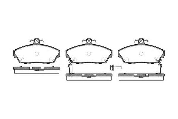 Комплект тормозных колодок, дисковый тормоз