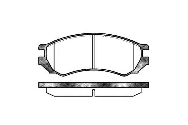 Комплект тормозных колодок, дисковый тормоз