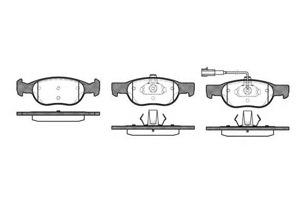 Комплект тормозных колодок, дисковый тормоз