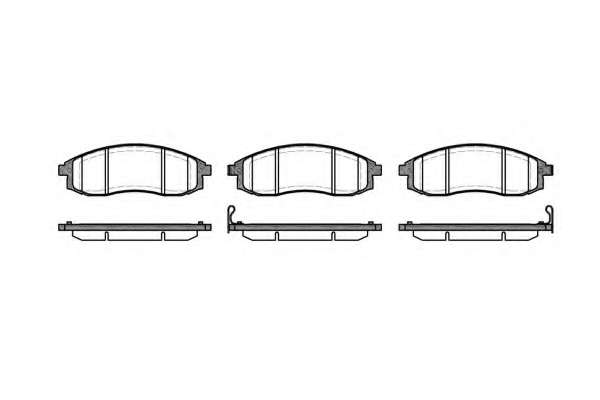Комплект тормозных колодок, дисковый тормоз