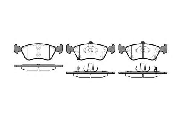 Комплект тормозных колодок, дисковый тормоз