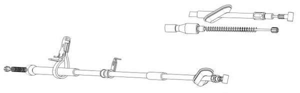 Трос, стояночная тормозная система