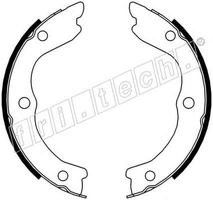Комплект тормозных колодок, стояночная тормозная система