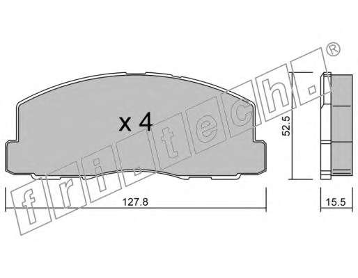 Комплект тормозных колодок, дисковый тормоз