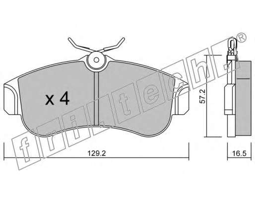 Комплект тормозных колодок, дисковый тормоз