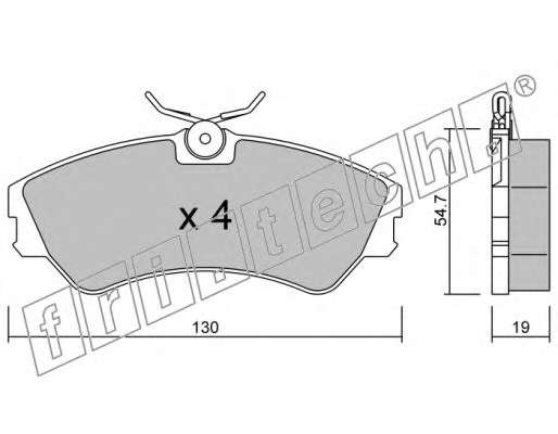 Комплект тормозных колодок, дисковый тормоз