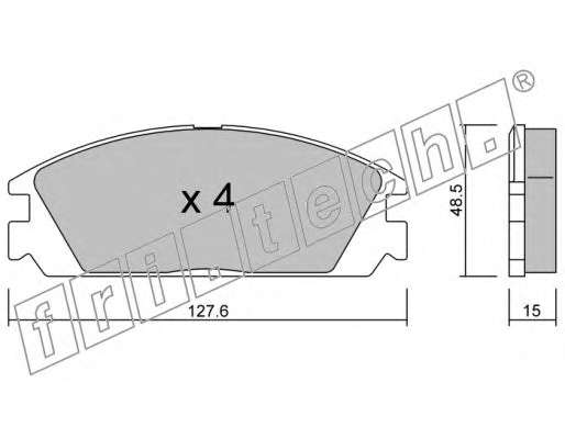 Комплект тормозных колодок, дисковый тормоз
