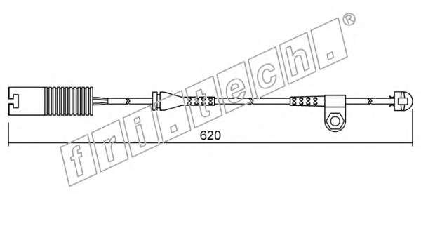 Сигнализатор, износ тормозных колодок