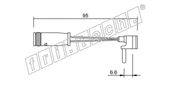 Сигнализатор, износ тормозных колодок