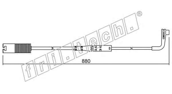 Сигнализатор, износ тормозных колодок