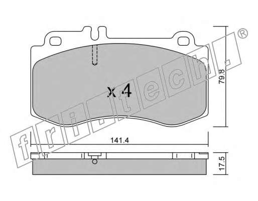 Комплект тормозных колодок, дисковый тормоз