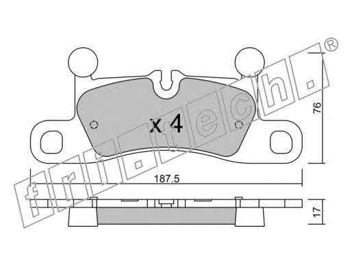 Комплект тормозных колодок, дисковый тормоз
