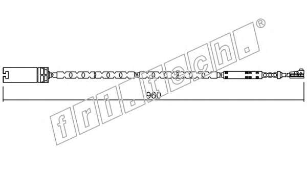 Сигнализатор, износ тормозных колодок
