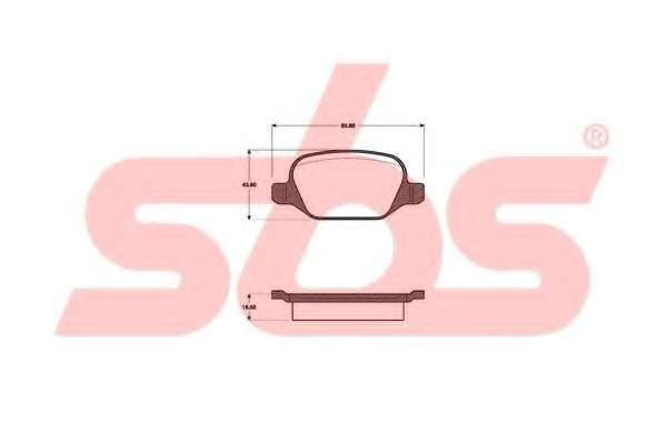 Комплект тормозных колодок, дисковый тормоз