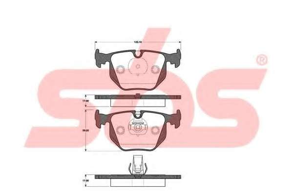 Комплект тормозных колодок, дисковый тормоз