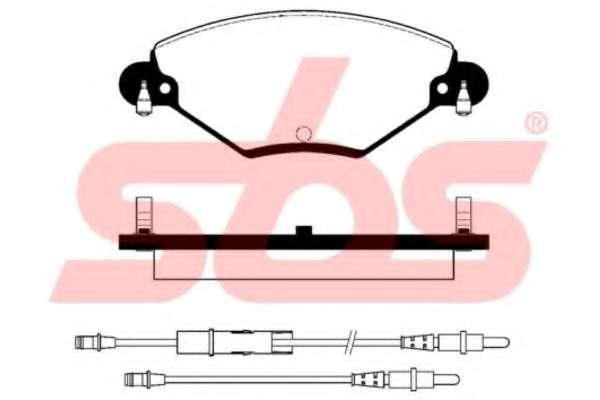 Комплект тормозных колодок, дисковый тормоз