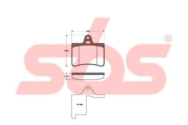 Комплект тормозных колодок, дисковый тормоз