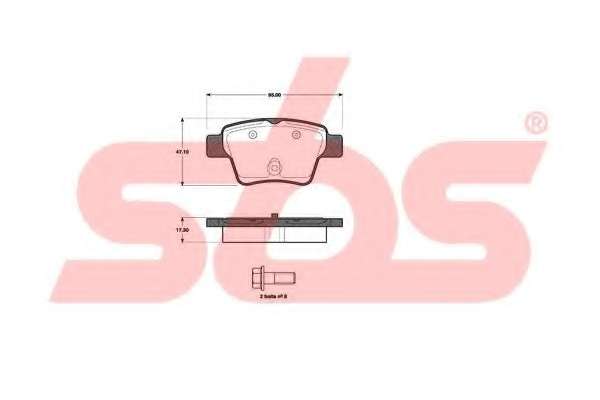 Комплект тормозных колодок, дисковый тормоз