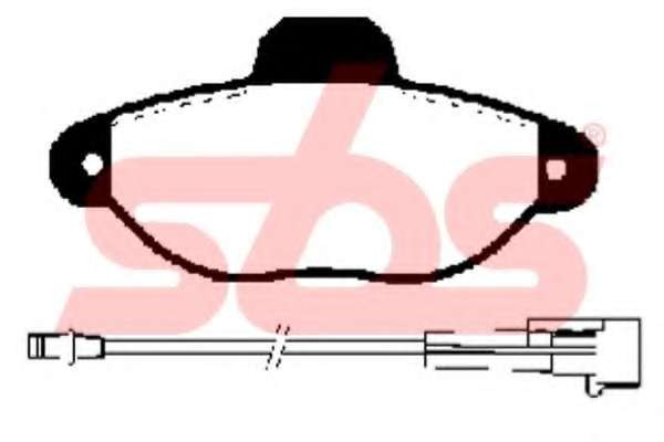 Комплект тормозных колодок, дисковый тормоз