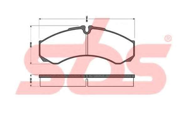 Комплект тормозных колодок, дисковый тормоз