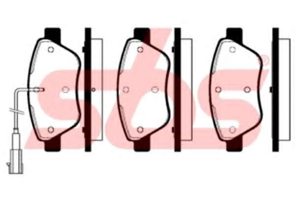 Комплект тормозных колодок, дисковый тормоз