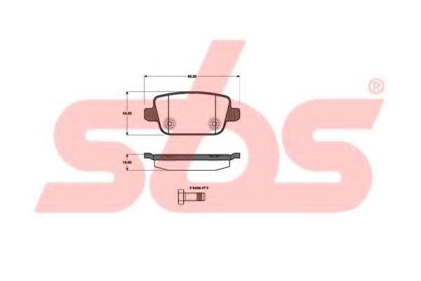 Комплект тормозных колодок, дисковый тормоз