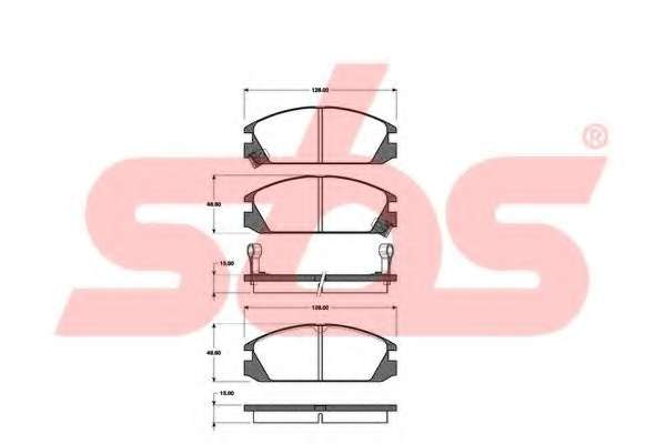 Комплект тормозных колодок, дисковый тормоз