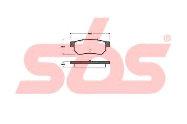 Комплект тормозных колодок, дисковый тормоз