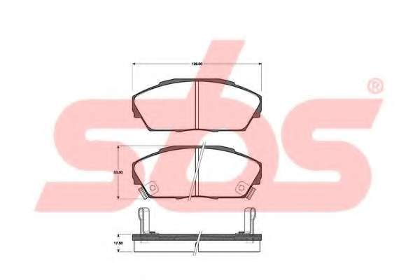 Комплект тормозных колодок, дисковый тормоз
