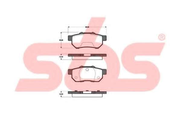 Комплект тормозных колодок, дисковый тормоз