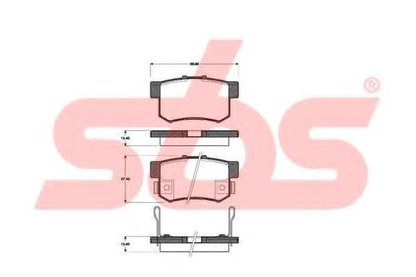 Комплект тормозных колодок, дисковый тормоз