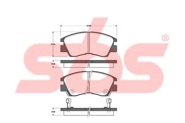 Комплект тормозных колодок, дисковый тормоз