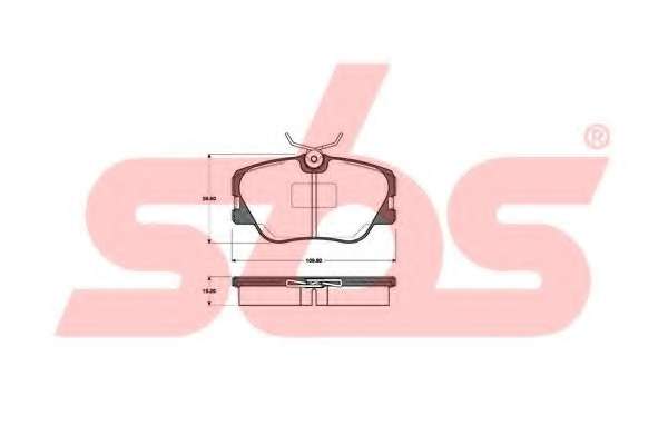Комплект тормозных колодок, дисковый тормоз