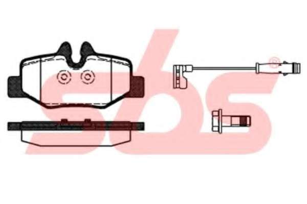Комплект тормозных колодок, дисковый тормоз