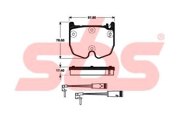 Комплект тормозных колодок, дисковый тормоз