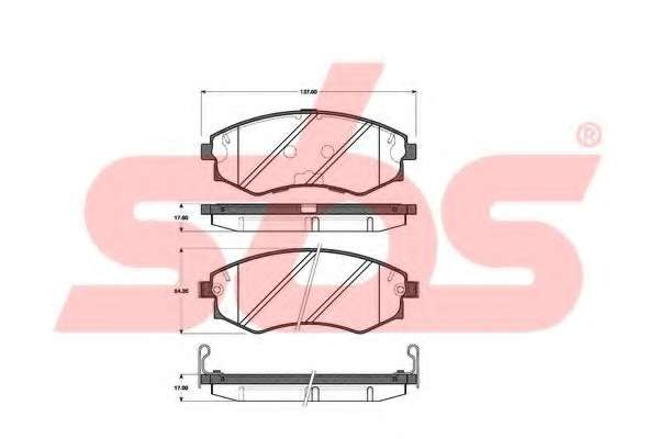 Комплект тормозных колодок, дисковый тормоз