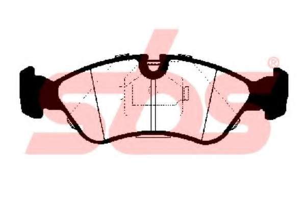 Комплект тормозных колодок, дисковый тормоз
