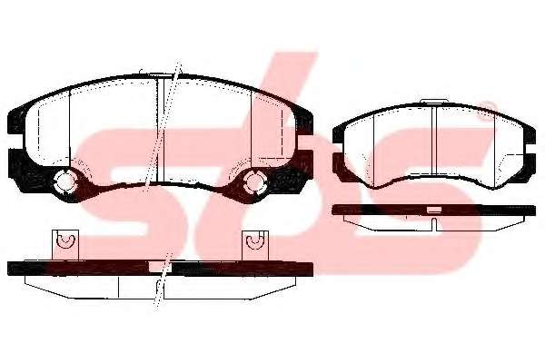 Комплект тормозных колодок, дисковый тормоз