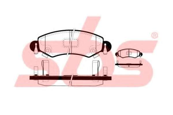 Комплект тормозных колодок, дисковый тормоз