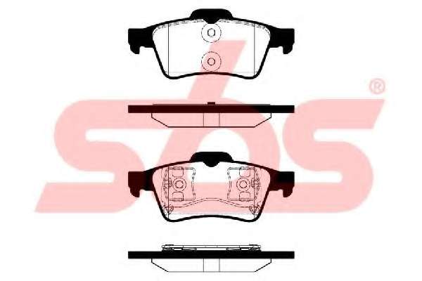 Комплект тормозных колодок, дисковый тормоз
