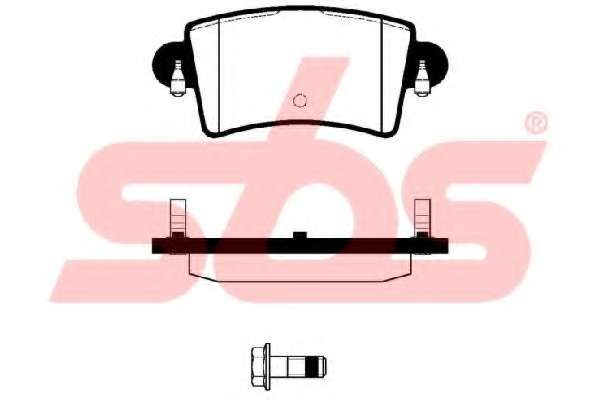 Комплект тормозных колодок, дисковый тормоз