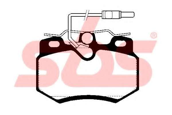 Комплект тормозных колодок, дисковый тормоз