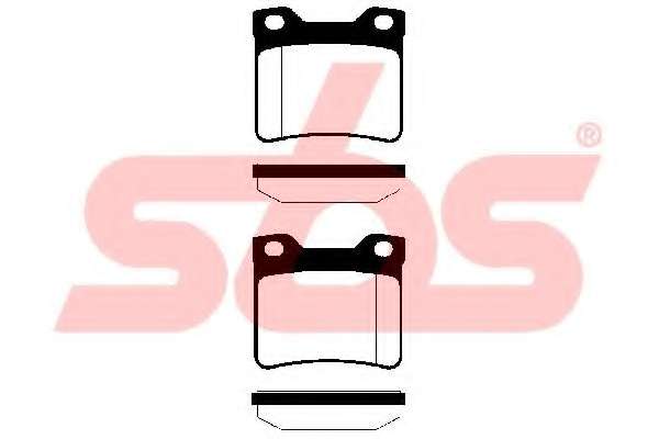 Комплект тормозных колодок, дисковый тормоз