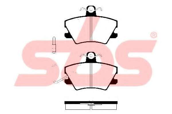 Комплект тормозных колодок, дисковый тормоз