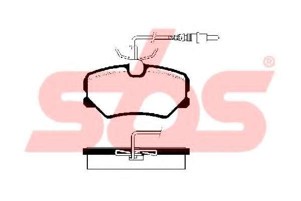 Комплект тормозных колодок, дисковый тормоз