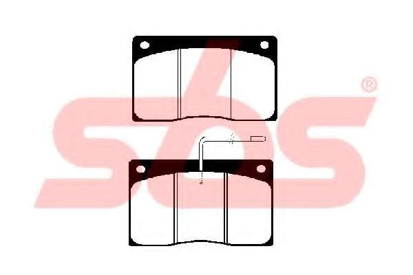 Комплект тормозных колодок, дисковый тормоз