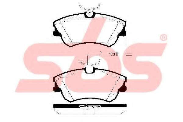 Комплект тормозных колодок, дисковый тормоз