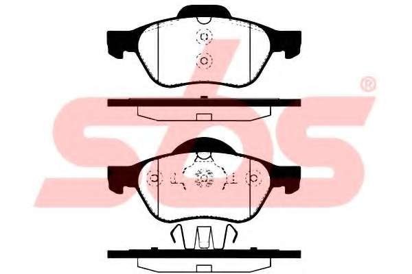Комплект тормозных колодок, дисковый тормоз